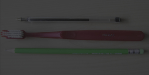 grafica e web spazzolino, penna, matita