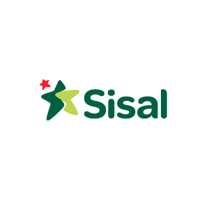 logo di sisal, una stellina di due colorazioni di verde